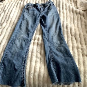 Girls bell bottom jeans